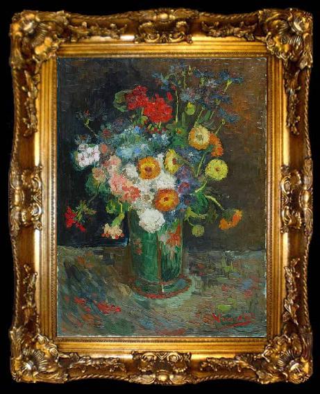 framed  Vincent Van Gogh Flowers, ta009-2